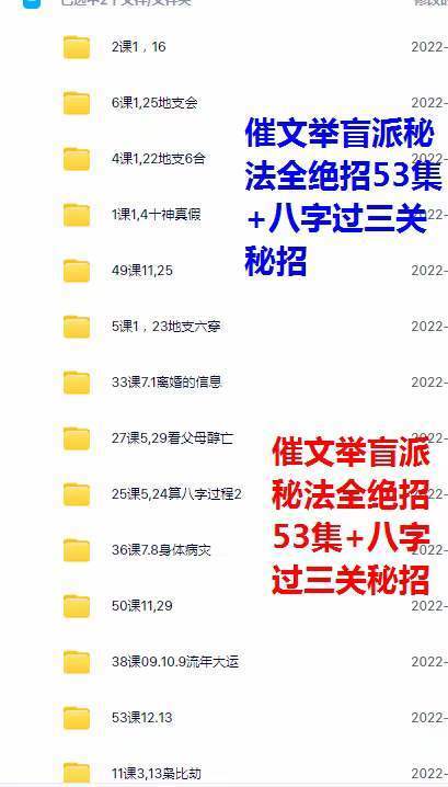 催老师全集瞎子算命催老师盲派八字盲派六爻