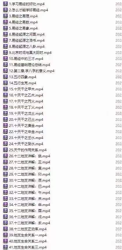 四柱预测八字预测之文曾四柱八字实操+高级124集