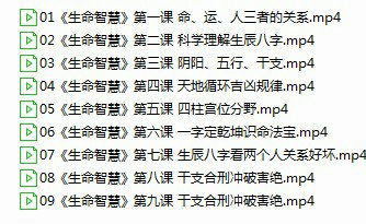 盲派八字宽元堂《高专筑基》+《生命智慧》两套视频20集