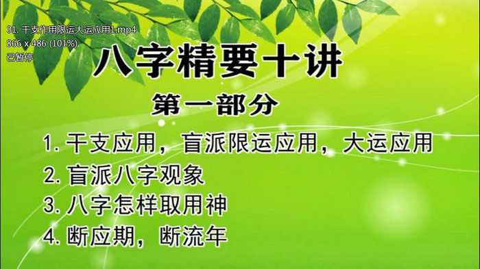 瞎子算命之陈秉志老师讲限运盲派不传之密
