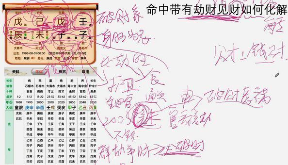 周易八字算命金镖门于城详解命局中劫财见财