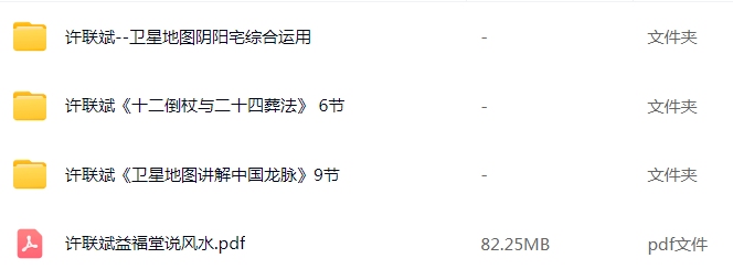 地理风水许联斌--卫星地图阴阳宅综合运用8集