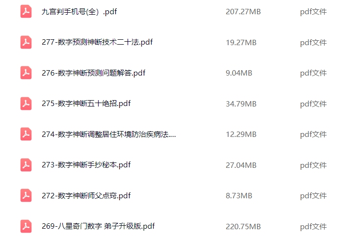 数字能量全集